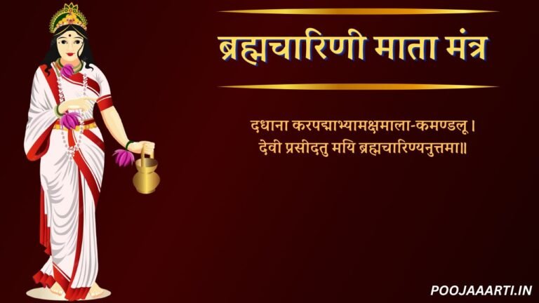 Brahmacharini Mata Mantra Image Hindi
