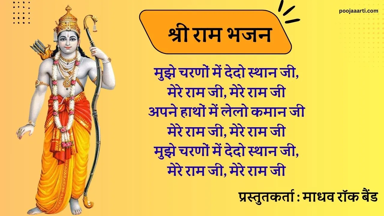 Mujhe Charnon Mein Dedo Sthan Ji -Bhajan Photo